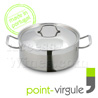 Faitout professionnel 22cm acier Inox - tous feux dont INDUCTION - marque Point-Virgule 