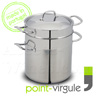 Marmite professionnelle � p�tes tous feux dont INDUCTION - acier Inox - marque Point-Virgule 