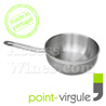 Sauteuse conique professionnelle 20cm acier Inox - tous feux dont INDUCTION - marque Point-Virgule 