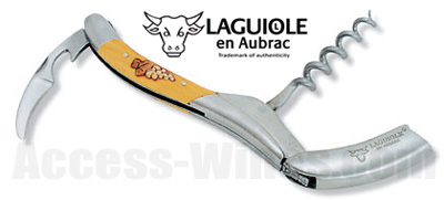 Sommelier Laguiole en Aubrac avec Marqueterie Raisins