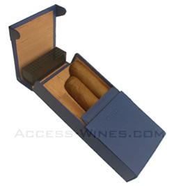 tuis de poche CREDO en cuir pour 3 cigares robusto