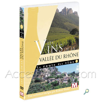 VALLE DU RHNE, La route du vin en DVD, Le couloir rhodanien, artre nourricire de lEurope, recle les traces des civilisations dont nous sommes hritiers. Des arnes de Nmes au muse du tire-bouchon  Mnerbes, du muscat de Beaumes de Venise en passant par le spectacle vineux dAvignon et par les galets de Chteauneuf du Pape, et lUniversit du vin : tout est l pour rappeler que les ctes du Rhne jouent la diversit : la gastronomie avec les truffes du Tricastin, les paysages dans les rudes coteaux des Ctes Rties et de Condrieu. Au terme du voyage, Vienne la vineuse rassemble les vestiges du port qui recevait, pour la Gaulle romaine, les vins du sud.