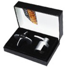 Screwpull griffe STAR & bouchon champagne chrome - coffret cadeau DUO